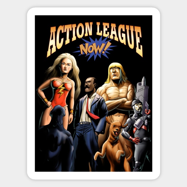 Action League Now Sticker by GranJefe